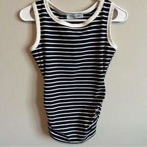 Navy and White Striped Tank Top, NWT Womens Size Medium